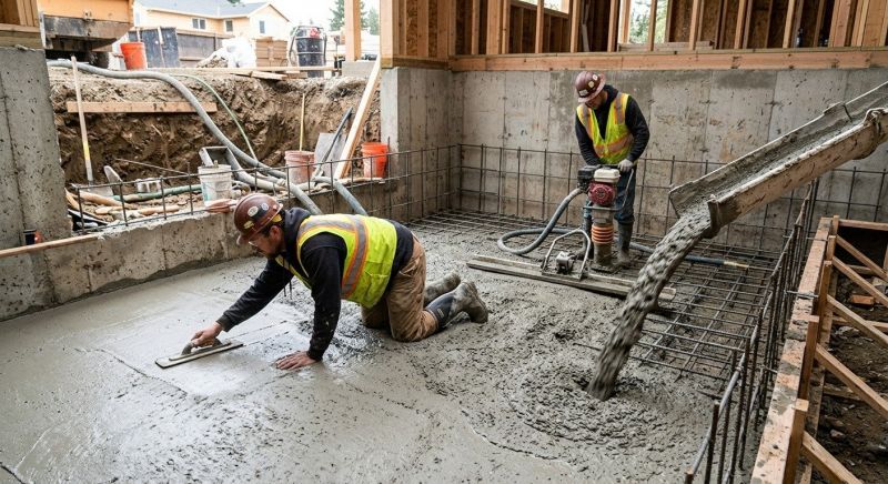 Basement Concrete Installation in Berkley, MI