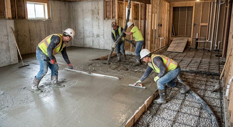 Basement Concrete Installation in Plymouth, MI