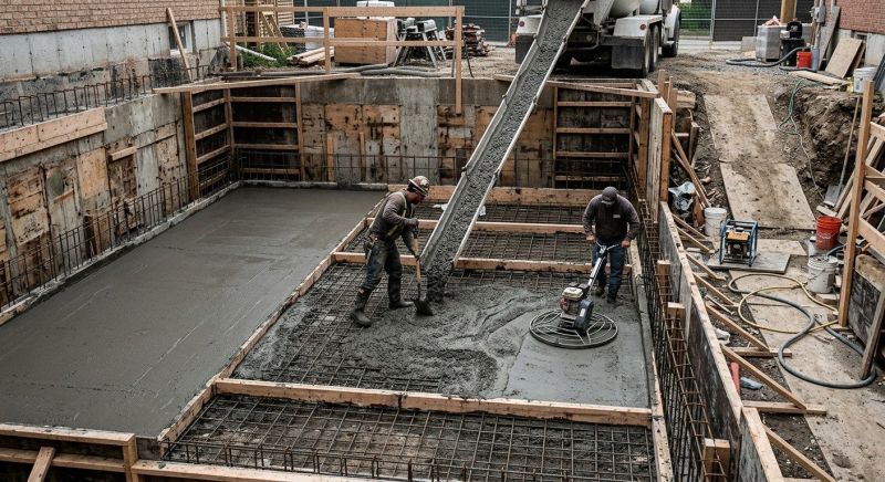Basement Concrete Installation in Pontiac, MI