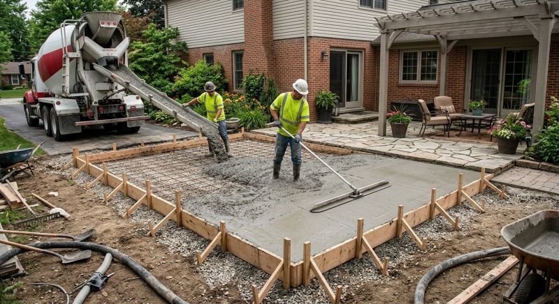 Concrete Flatwork Installation in Auburn Hills, MI