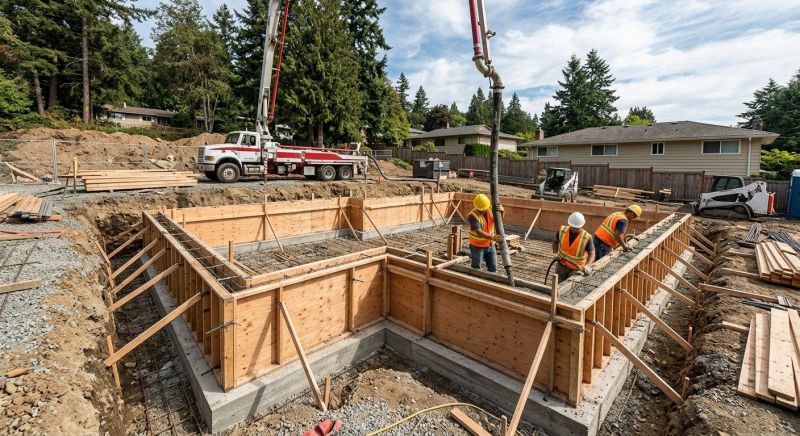 Concrete Foundation Installation in Bloomfield Hills, MI