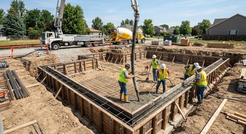 Concrete Foundation Installation in Hazel Park, MI