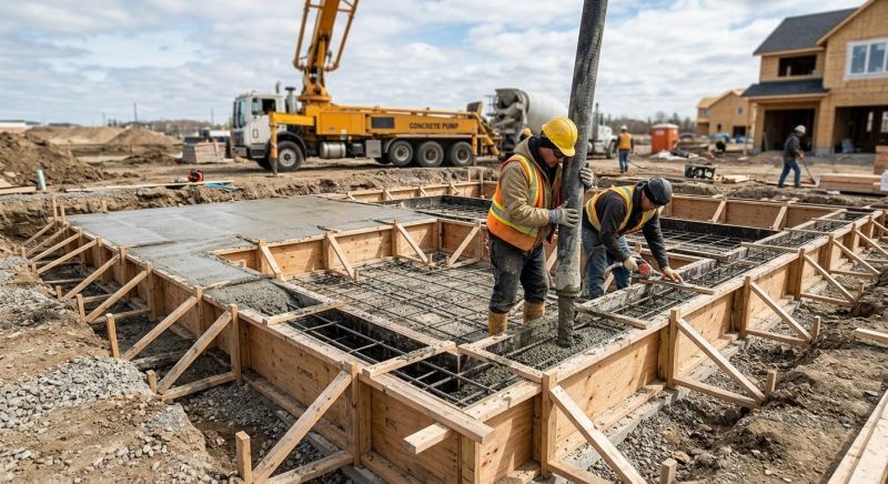 Foundation Construction in Grosse Ile, MI