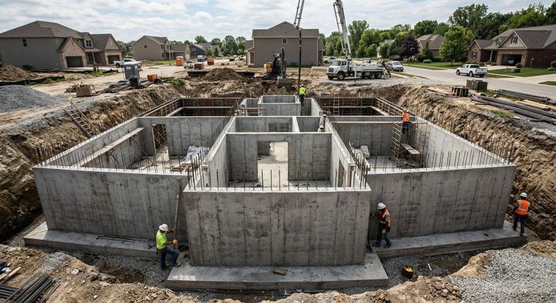 Foundation Construction in Milan, MI