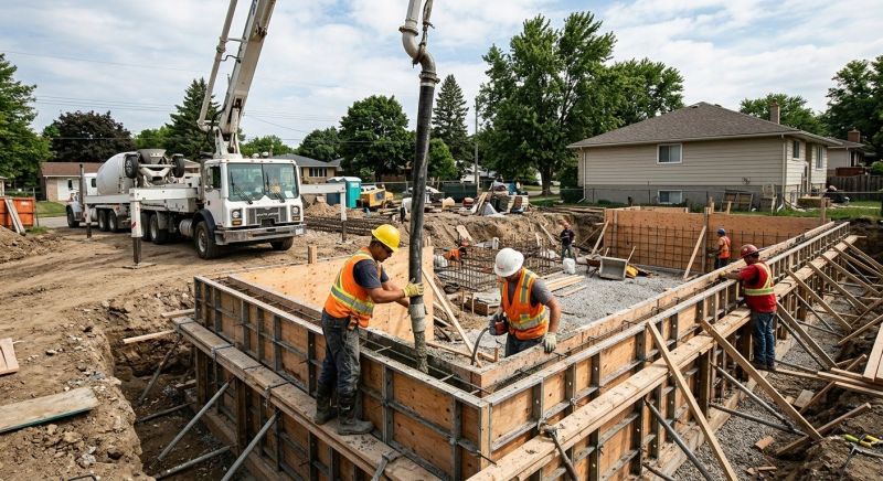 Foundation Wall Pouring in Huntington Woods, MI