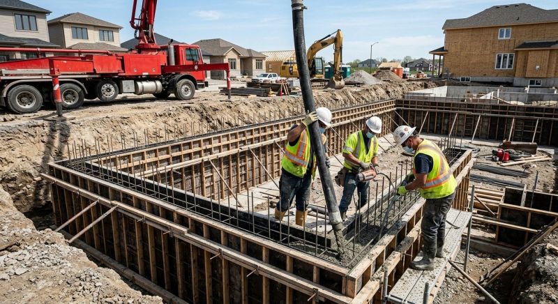 Foundation Wall Pouring in Oakland County, MI